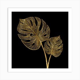 Gold Leaf Art Print