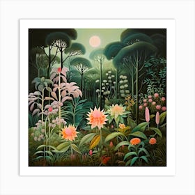 Garden By F Parrish Art Print