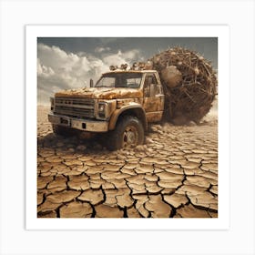 Desert Truck 5 Art Print