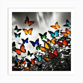 Butterfly Hd Wallpaper Art Print