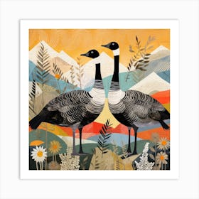 Bird In Nature Goose 3 Art Print