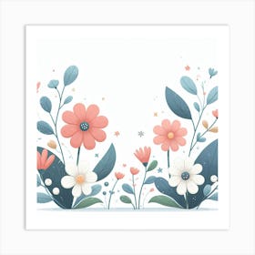 A charming Flowers 4 Art Print