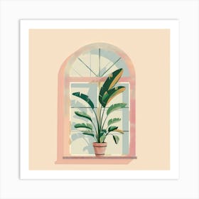 Plant In The Window 1 Art Print