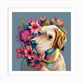 Cute Dog Art Print