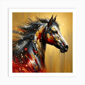 Creative Horse Beauty Illustration Nr 154 Art Print