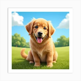 Golden Retriever 11 Art Print