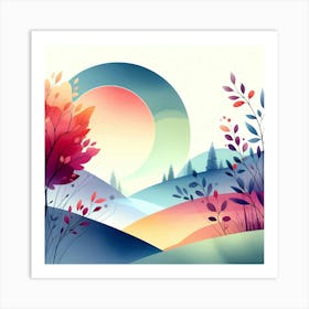 Autumn Landscape 2 Art Print