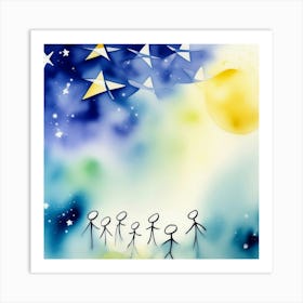 Starry Night 1 Art Print