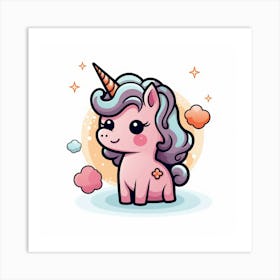 Cute Unicorn 455 Art Print