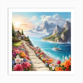 Path To The Sea Art Print