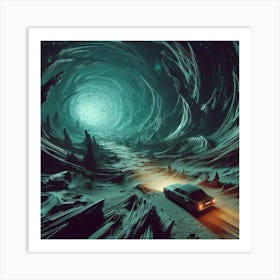 Car In A Tunnel 5 Art Print