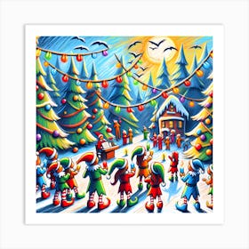 Super Kids Creativity:Christmas Elves Art Print