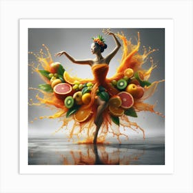 Fruit dancing 4 Art Print