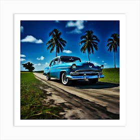 Classic Car On The Road 7 Art Print