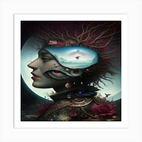 Woman'S Head Art Print