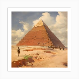 Pyramid of Giza Art Print