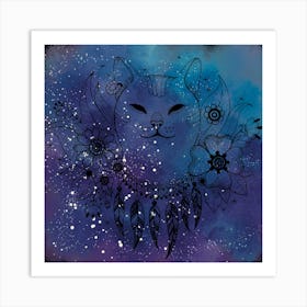 Galaxy Kitty Art Print (14) Art Print