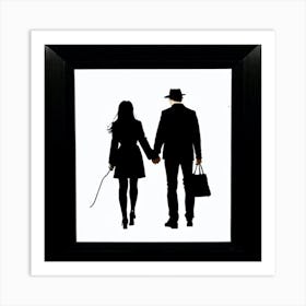 Couple Holding Hands 1 Art Print