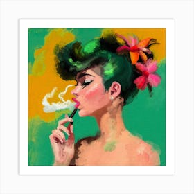 Smoking Art Print