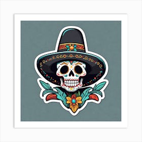 Day Of The Dead Skull 13 Art Print