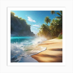 Tropical Beach 8 Art Print