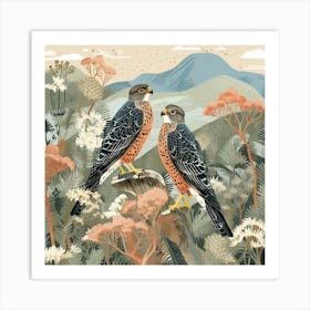 Bird In Nature Falcon 6 Art Print