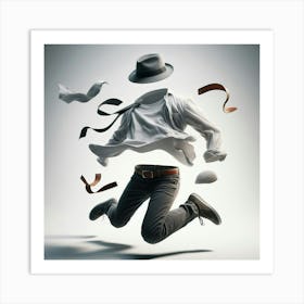 Man Jumping In The Air Art Print