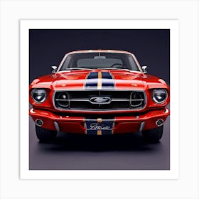 Ford Car Automobile Vehicle Automotive American Brand Logo Iconic Heritage Legacy Innovat (1) Art Print