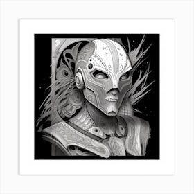 Adamantium ai art Art Print