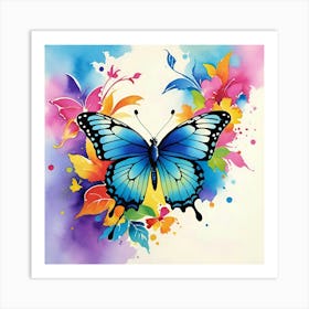 Butterfly Painting 161 Art Print