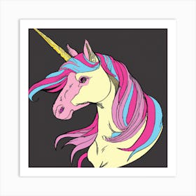 Unicorn Head Art Print