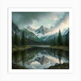 Mountain Lake Art Print