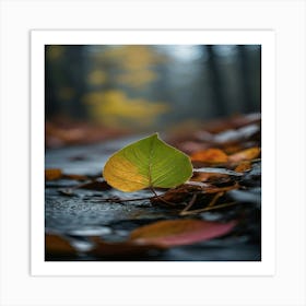 Autumn Leaf Art Print