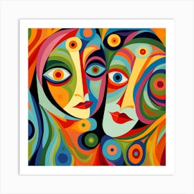 Two Faces 1 Art Print