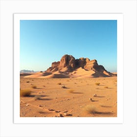 Desert Landscape - Desert Stock Videos & Royalty-Free Footage 1 Art Print