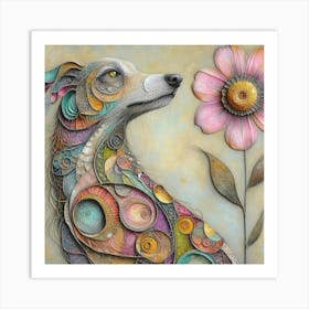 A whimsical dog 7 Art Print