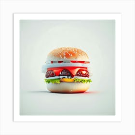 Cheeseburger Iconic (18) Art Print