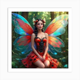 Fairy In The Forest 6 Art Print