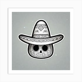 Mexican Skull 2 Art Print