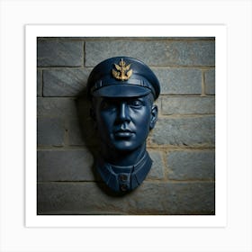 Default Navy Stone Art 1 Art Print