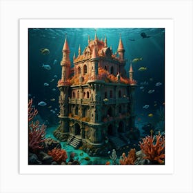 Underwater Castle Art Print