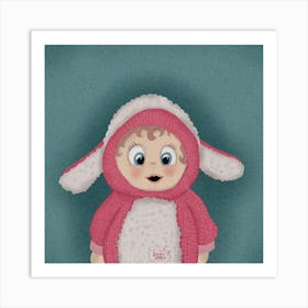 Little Pink Lamb Art Print