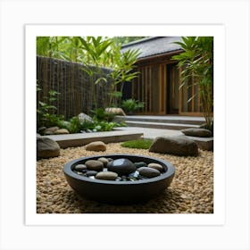 Asian Garden 1 Art Print