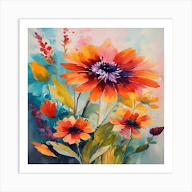 Flowers In A Vase 1 Art Print