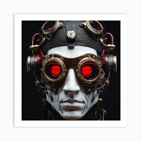 Steampunk Skull Art Print