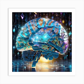 Brain In 3d 1 Art Print