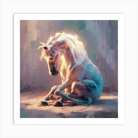 White Horse 2 Art Print