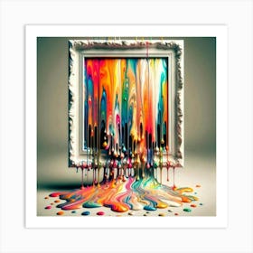 Drips Of Paint Poster