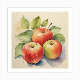 Apple Painting Art Print