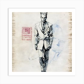 Man In A Suit Art Print